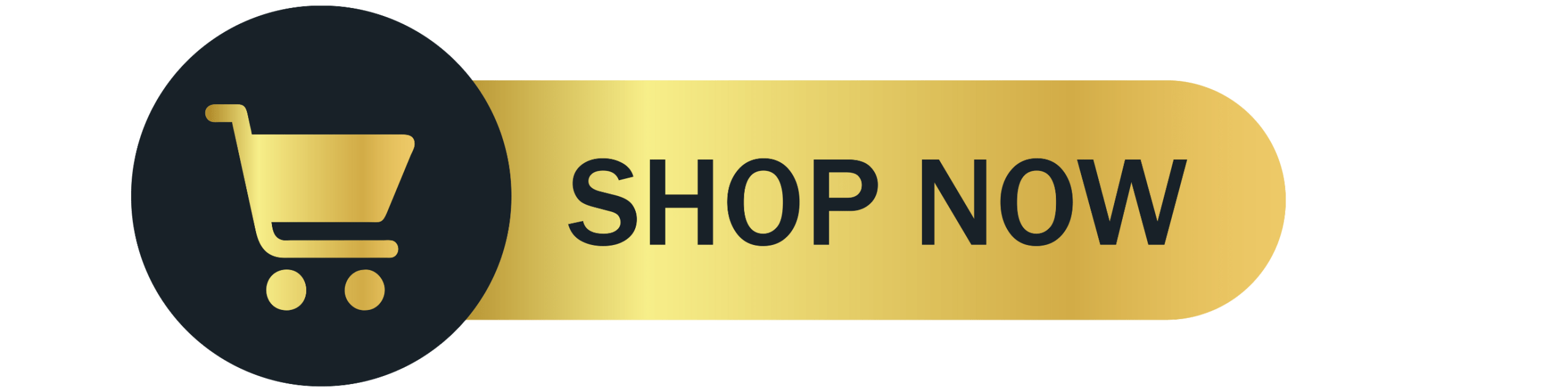 Black and gold button with a shopping cart that directs you to a selection of crystal products