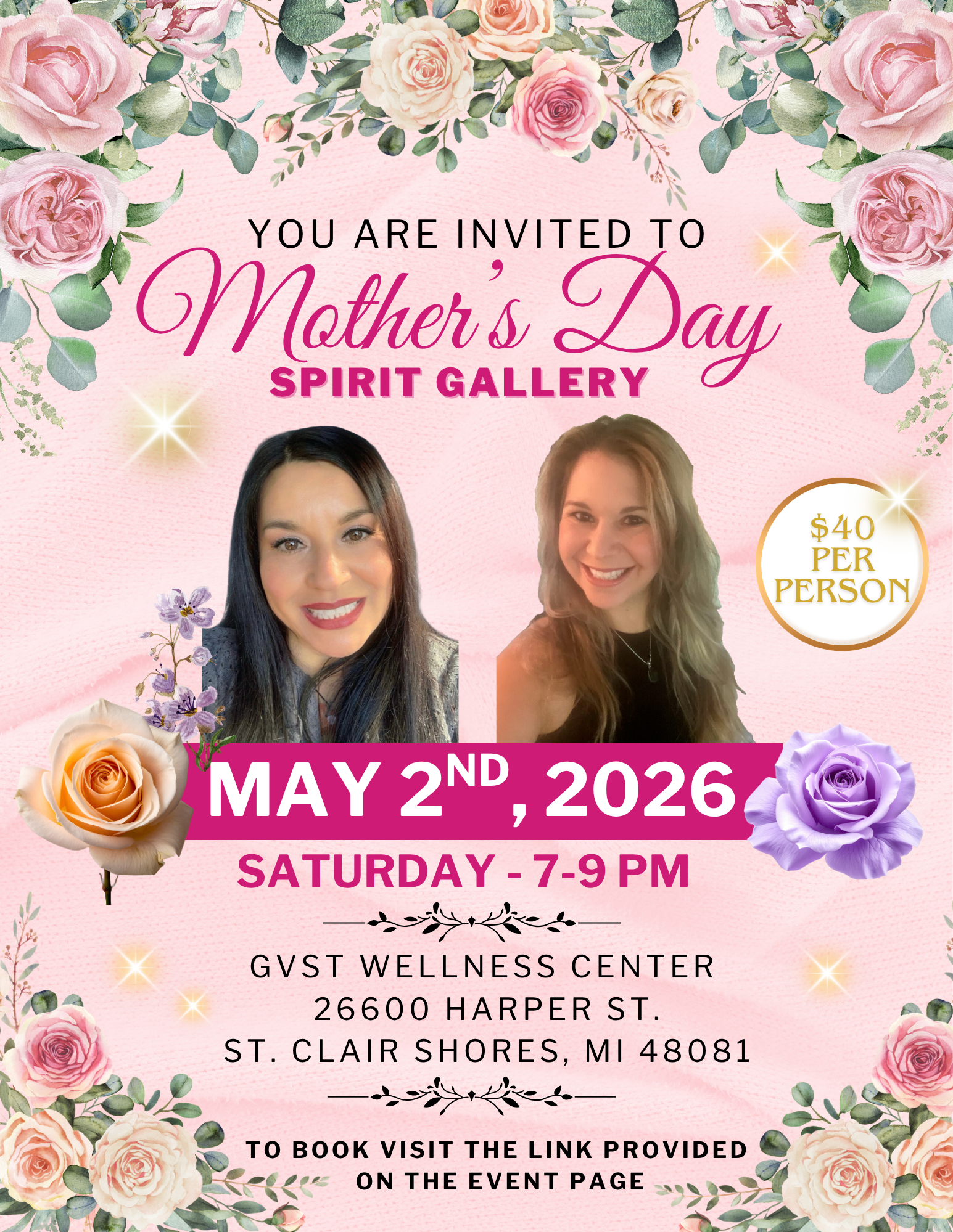 Saturday, May 2nd | 7:00 – 9:00 PM 📍 GVST Wellness Center 26600 Harper St., St. Clair Shores, MI 48081 Tickets are $40 per person and seating is limited.